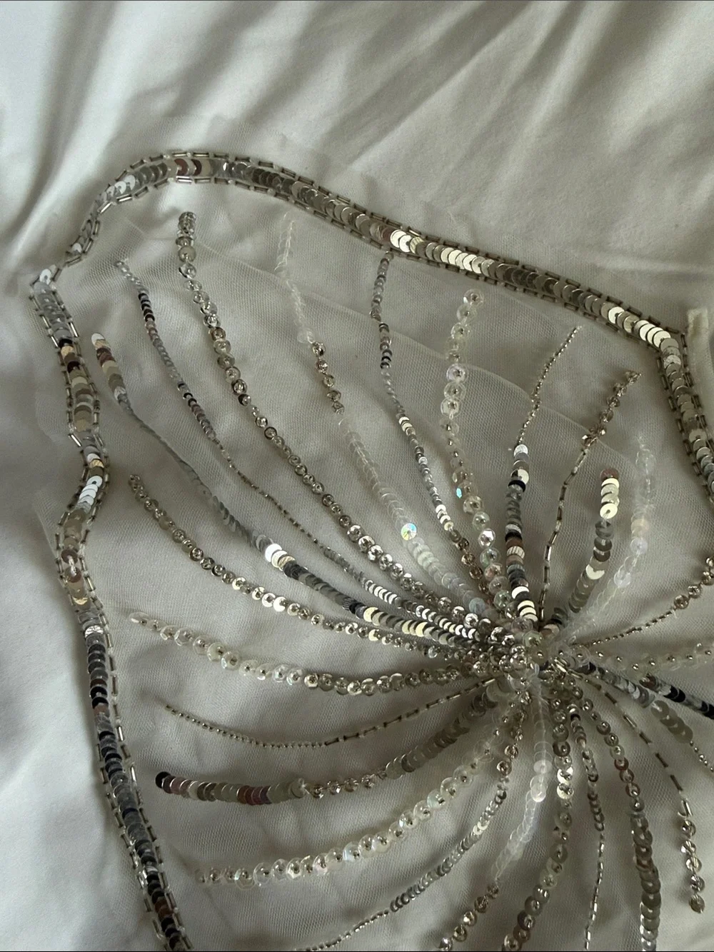 Tutu du Monde Decorative Sequin cape  - Silver OS